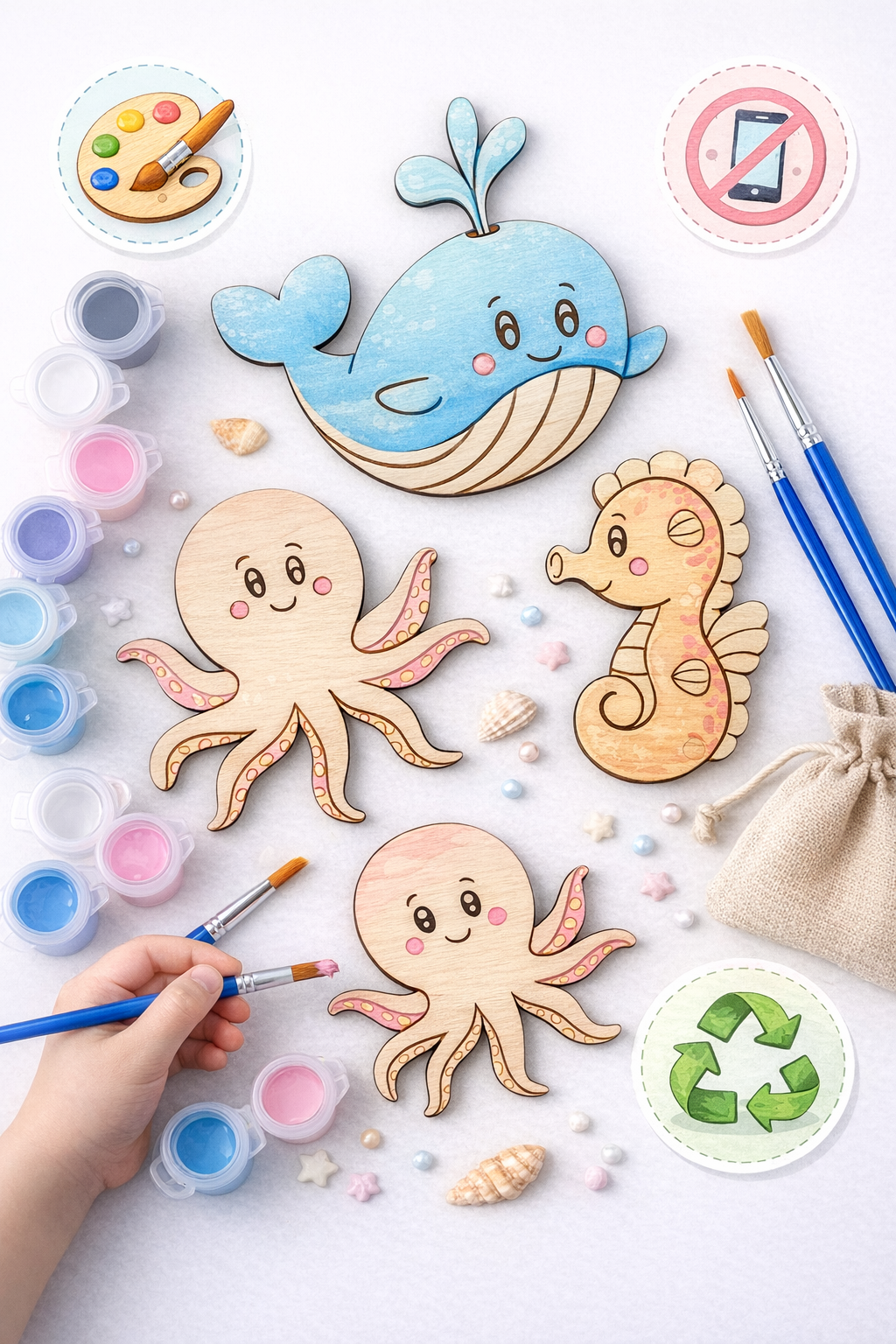 DIY Wooden Painting Kits for Kids: Creative Learning with Woodkari