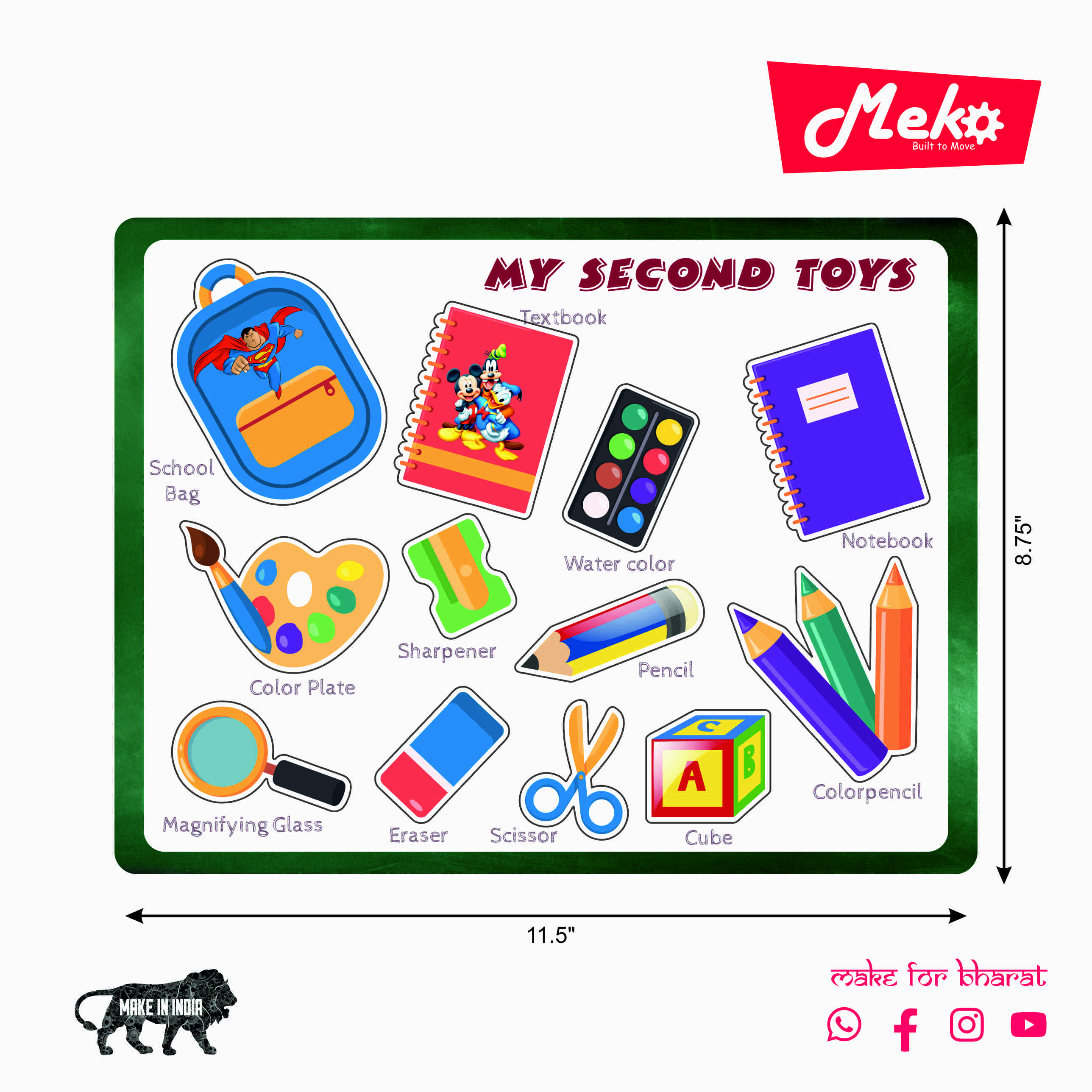 My Second Toys Educational Wooden Board for Kids