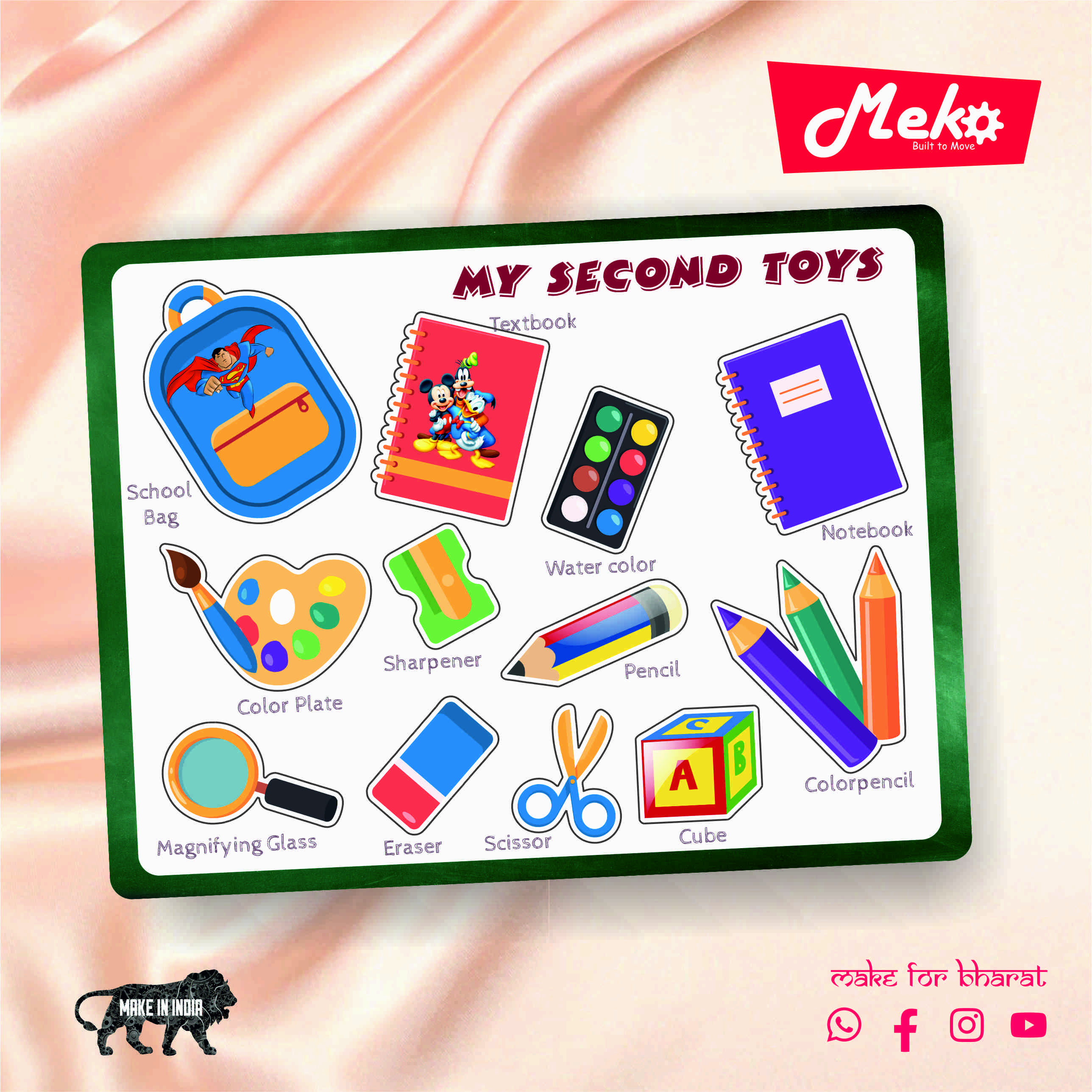 My Second Toys Educational Wooden Board for Kids