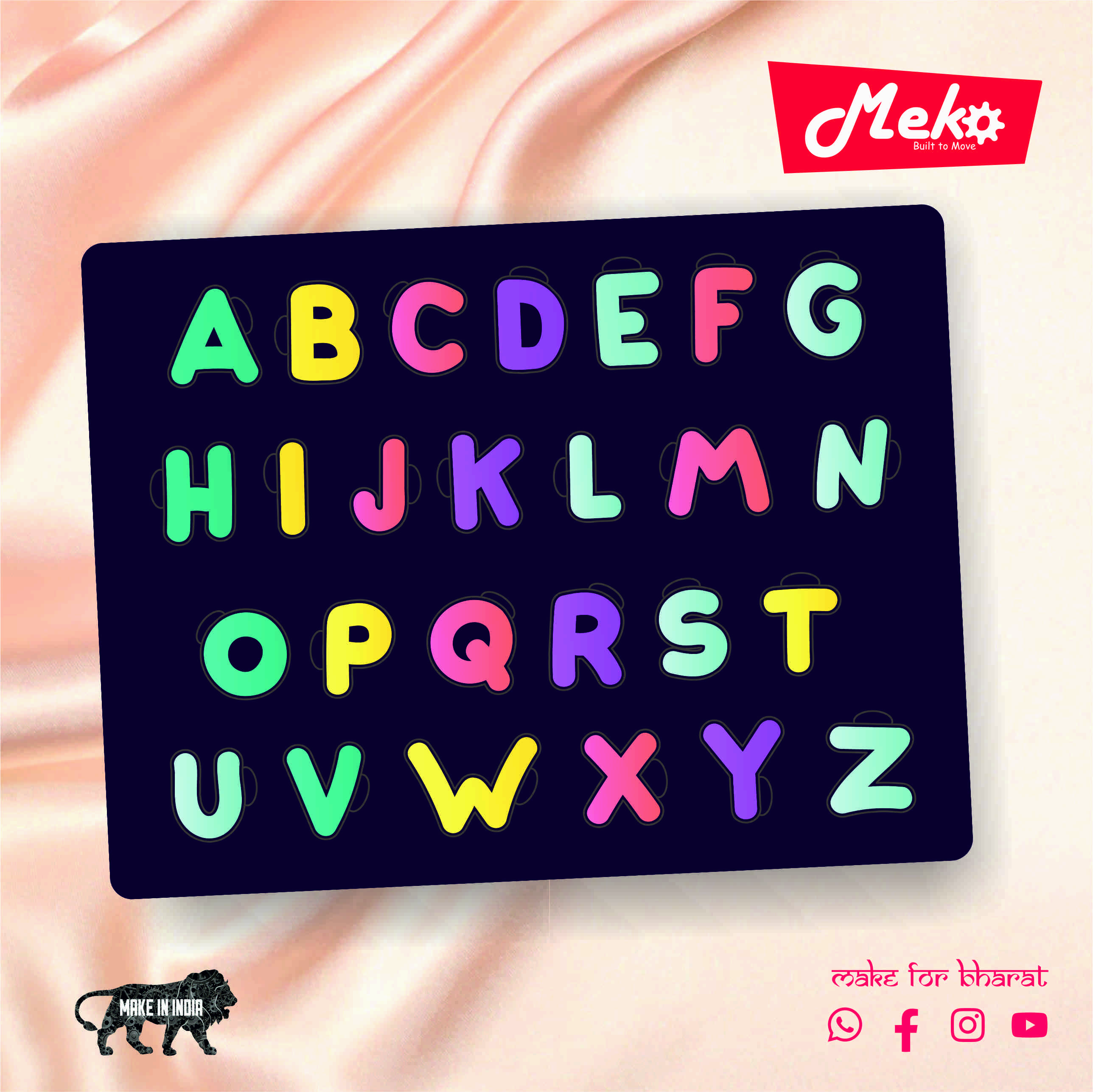 Alphabet Learning Wooden Puzzle Board for Kids